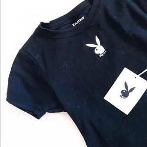 Brand new playboy crop top